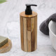 Natural Teakwood Soap Dispenser - Round