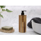 Natural Teakwood Soap Dispenser - Round