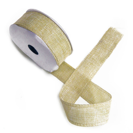 Natural Texture Ribbon 38mm x 20m - Sand