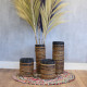 Banana Leaf Set - 2 Vase &amp; 2 Bins