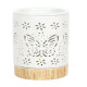 Matte Ceramic Butterfly Oil Burner