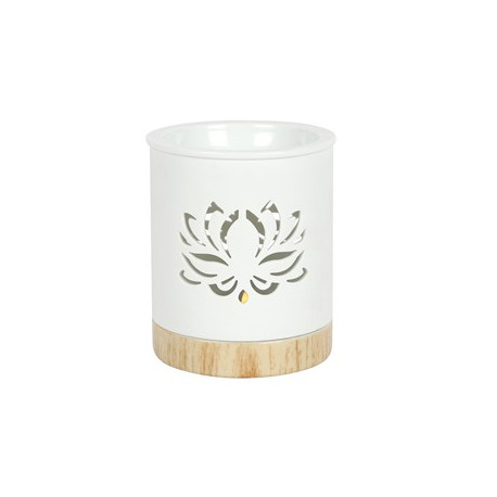 White Lotus Cut Out Oil Burner