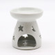 Sm Classic White Oil Burner - Moon &amp; Star