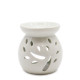 Sm Classic White Oil Burner - Tree Cut-out