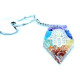 Orgonite Power Keyring - Gemstone Chakra Hamsa