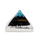 Sm Orgonite Pyramid 25mm Gemchips and Copper (assorted colours/designs)