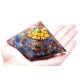 Orgonite Pyramid - Om Chakra - 70 mm