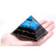 Orgonite Pyramid - Turqoise and Black Tourmaline - 70 mm