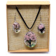 Pressed Flowers - Tree of Life set - Pink