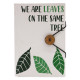 Notebook with strap - Leaves on the same tree