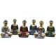 6x Gold Mini Buddha (Assorted Colours)