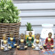 6x Gold Mini Buddha (Assorted Colours)