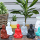 6x Matt Mini Buddha (Assorted Colours)