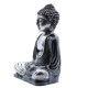 Black &amp; Grey Buddha - Medium