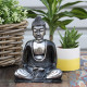 Black &amp; Grey Buddha - Medium