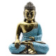 Teal &amp; Gold Buddha - Large