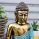 Teal &amp; Gold Buddha - Large