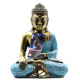 Teal &amp; Gold Buddha - Large