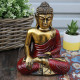 Red &amp; Gold Buddha - Large