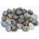 Runes Stone Set in Pouch - Moss Agate