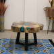 Tamarind and Resin Coffee Table - Aqua