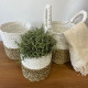 Seagrass Basket Set - Natural White