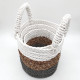 Seagrass Basket Set - Grey / Natural / White