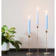 Solid Colour Dinner Candles - Rustic Sea Blue - Pack of 5