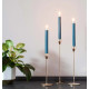 Solid Colour Dinner Candles - Rustic Teal - Pack of 5