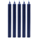 Solid Colour Dinner Candles - Rustic Navy - Pack of 5