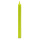 Solid Colour Dinner Candles - Rustic Lime Green - Pack of 5