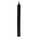 Solid Colour Dinner Candles - Rustic Black - Pack of 5