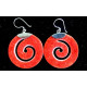 925 Silver Earrings - Scroll Design