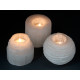 Selenite Mountain Top Candle Holder - 8 cm