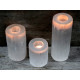 Selenite Cylinder Candle Holder - 10 cm