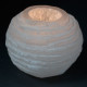 Selenite Snowball Candle Holder - 8 cm