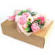 Boxed Hand Soap Flower Bouquet - Pink