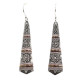 Silver &amp; Gold Earring - Tribal Drops