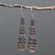 Silver &amp; Gold Earring - Tribal Drops