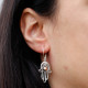 Silver &amp; Gold Earring - Hamsa