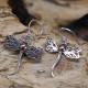 Silver &amp; Gold Earring - Dragonflies