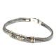 Silver &amp; Gold Bracelet - Unisex Twin Chain