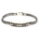 Silver &amp; Gold Bracelet - Unisex Twin Chain