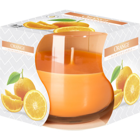 Scented Glass Jar Candle - Orange