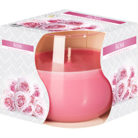 Scented Glass Jar Candle - Rose