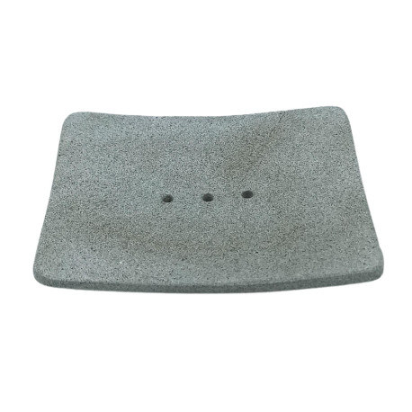 Square Shaped Ziolit Stone Soap Dish