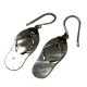 Shell &amp; Silver Earrings - Flip-flops- MOP