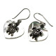 Shell &amp; Silver Earrings - Sea Turtle - MOP