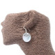 Shell &amp; Silver Earrings - Classic Disc - MOP