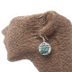 Shell &amp; Silver Earrings - Classic Disc - Abalone